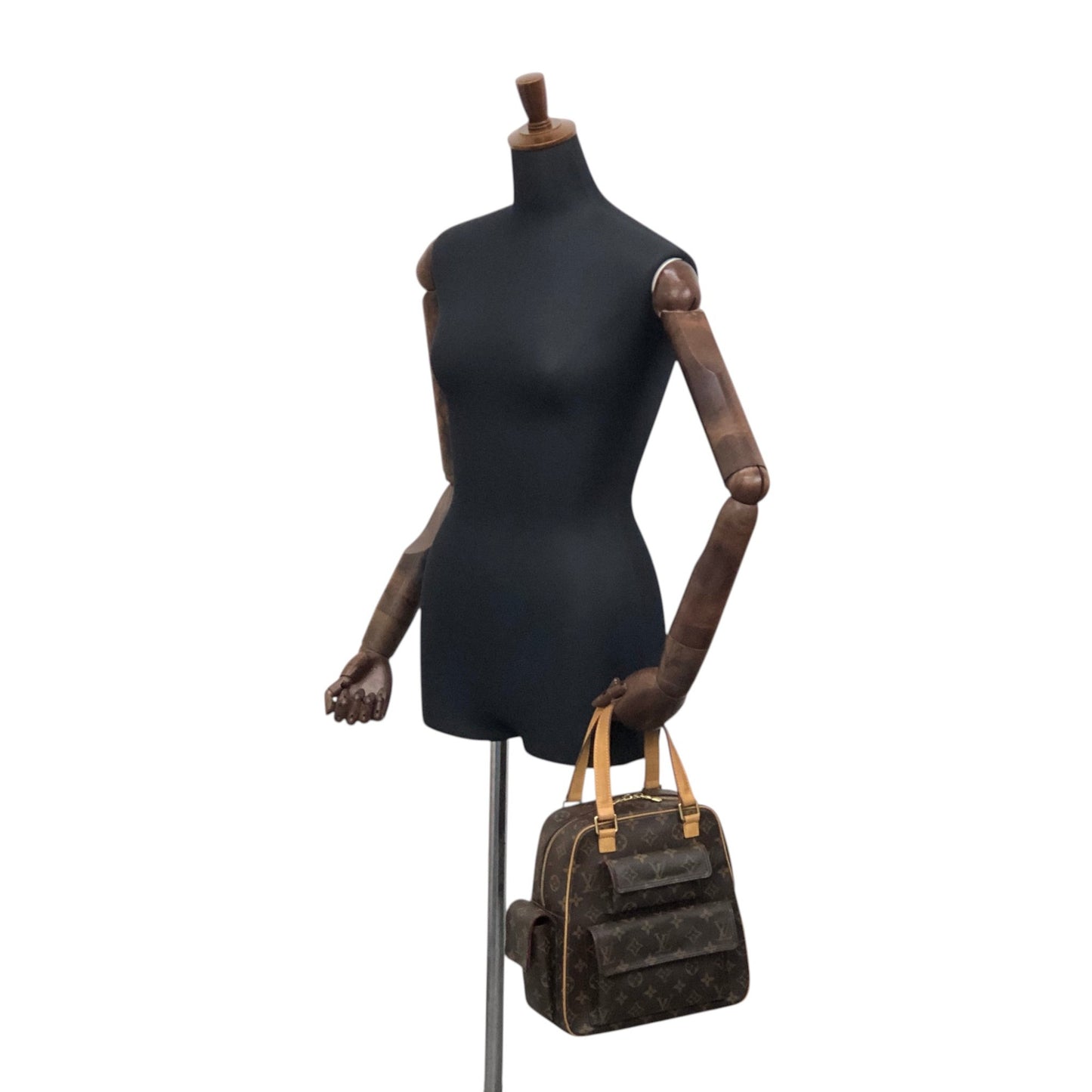 LOUIS VUITTON Monogram Handbag Brown M51161 Vintage bfxwva