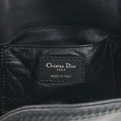 Christian Dior Cannage Round Shoulder bag Black Vintage kb2urx