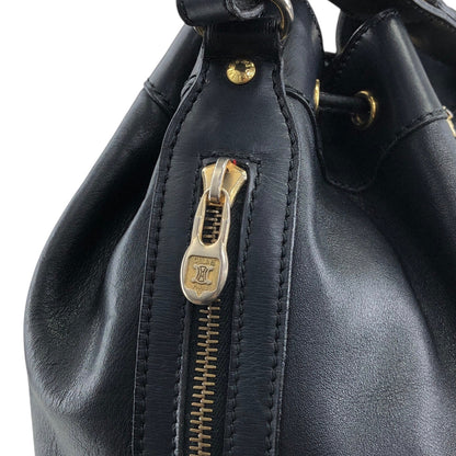 CELINE GancinivDrawstring Shoulder bag Black Vintage z78ygt