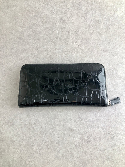 Christian Dior Trotter Long Wallet Black Vintage p6wn5e