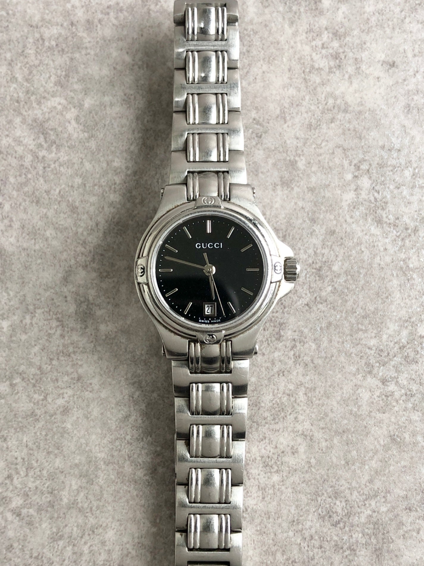 GUCCI Watch Silver 5500M Vintage fwrvar