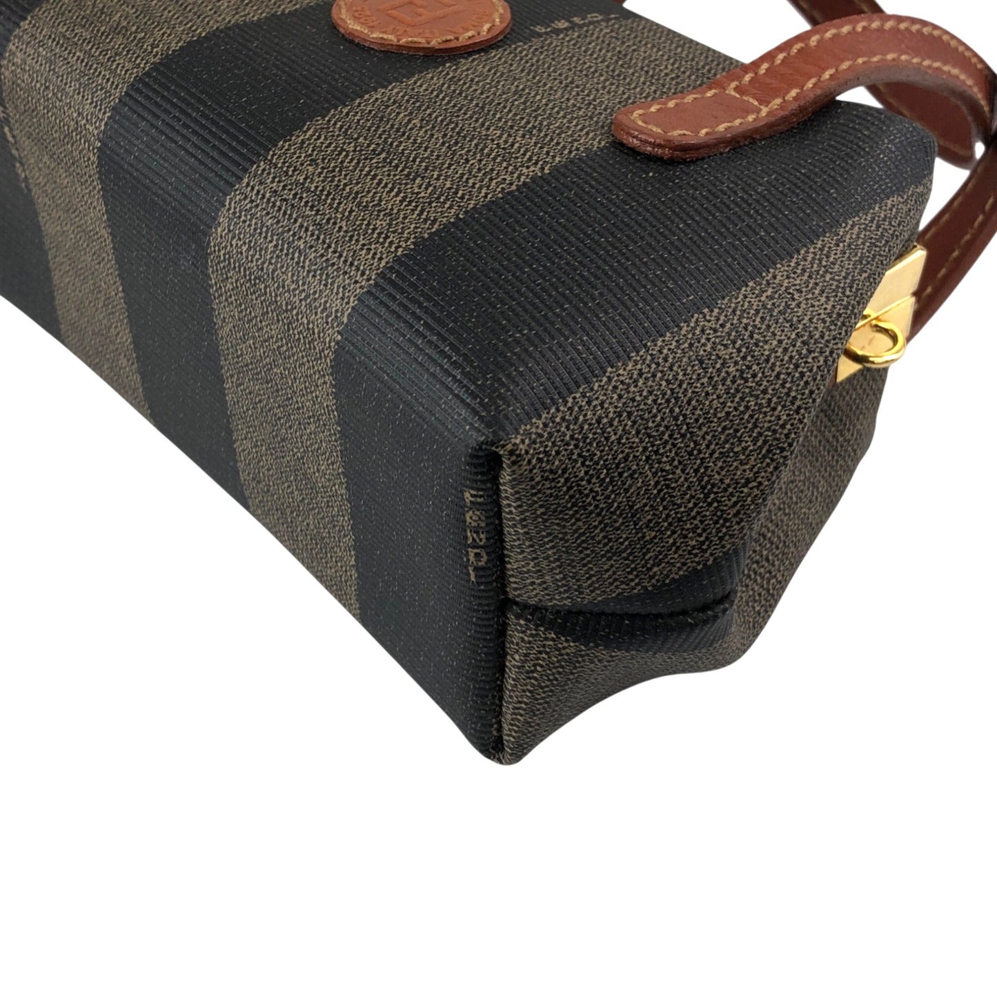 FENDI Pecan Logo Metal Closure Two-way Handbag Shoulder bag Brown Vintage pr7k2h