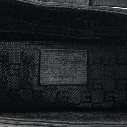 GUCCI G Motif Shoulder bag Black Vintage 3z62yh