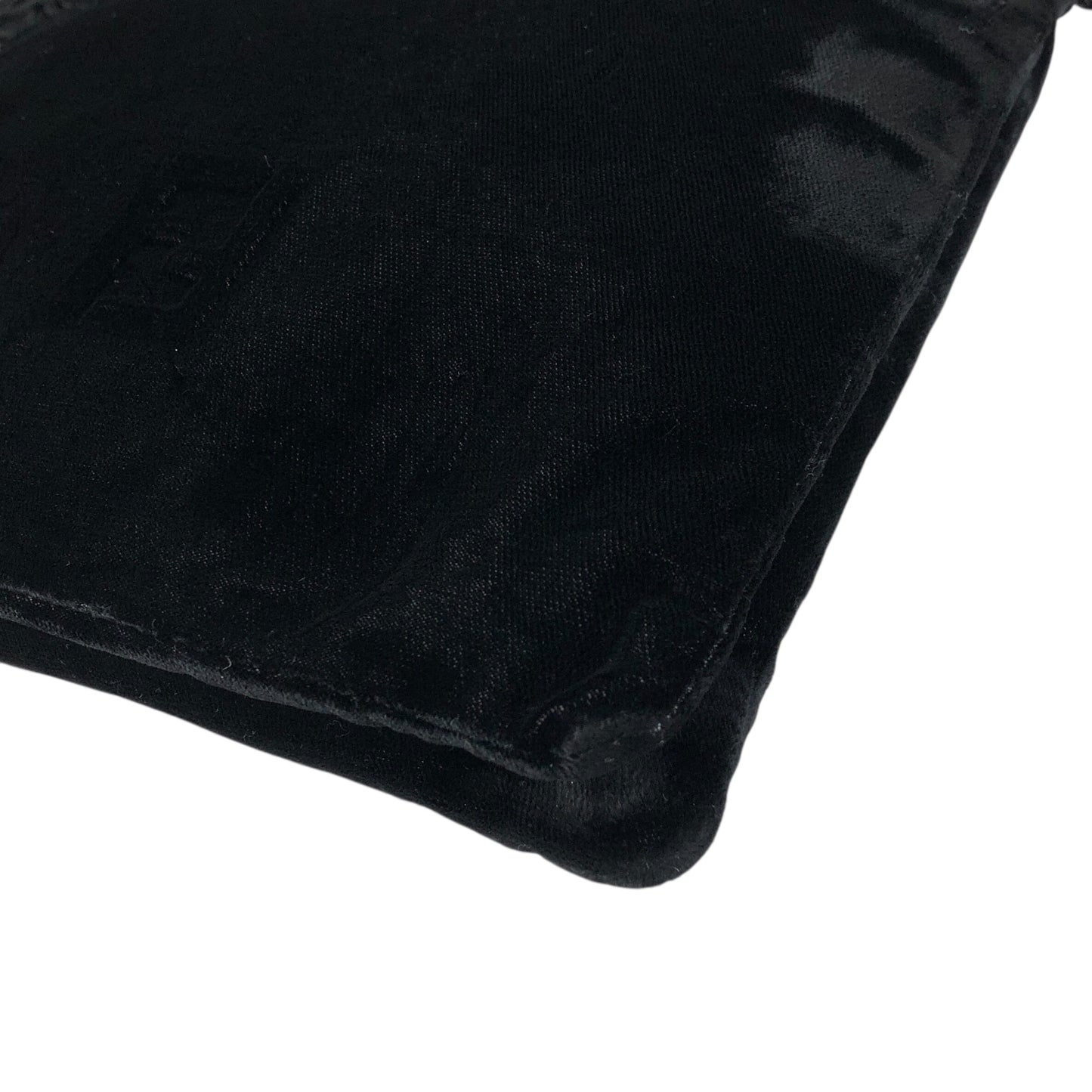 FENDI Logo Tassel Two-way Shoulder bag Black Vintage jw2uf7