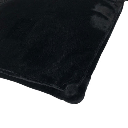 FENDI Logo Tassel Two-way Shoulder bag Black Vintage jw2uf7