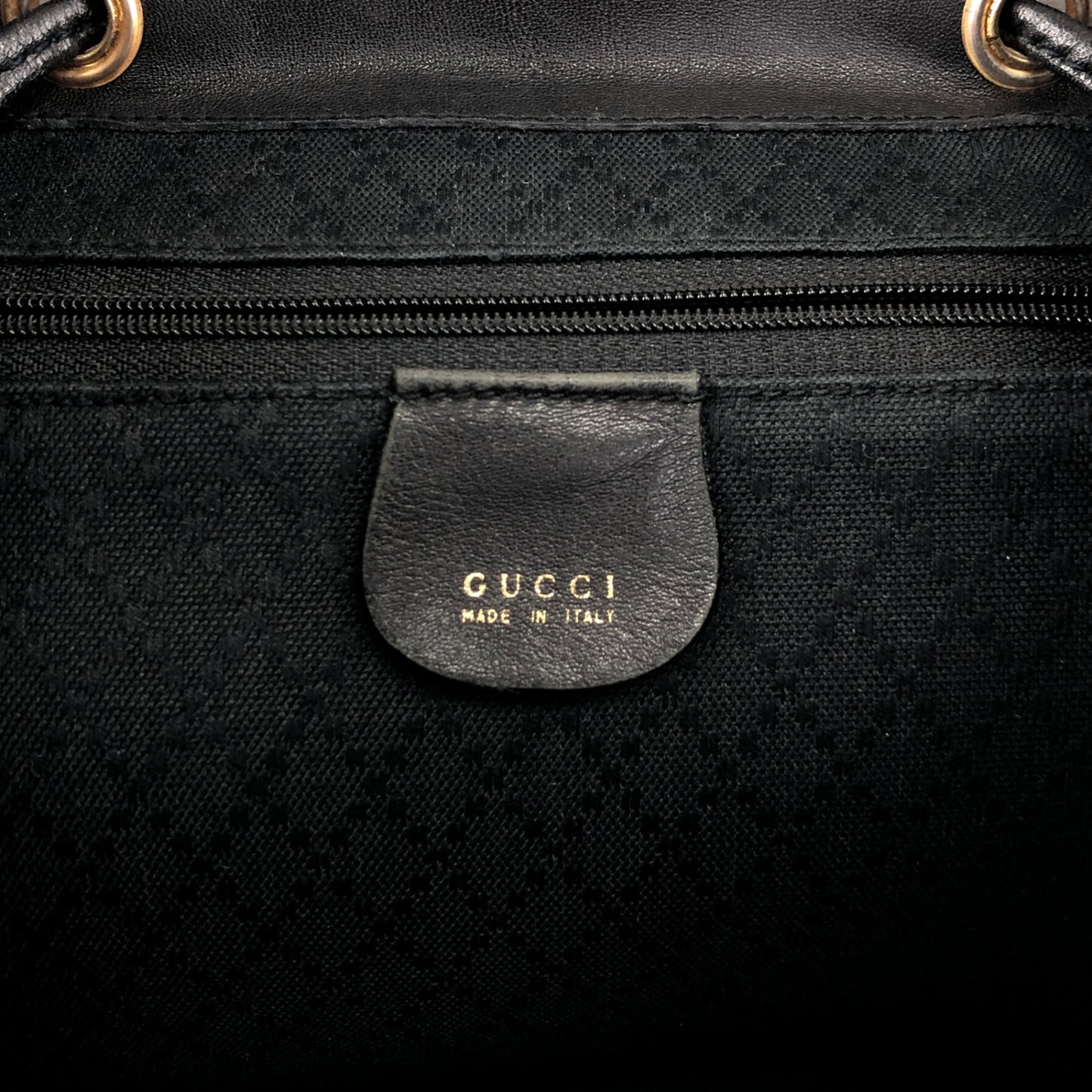 GUCCI Bamboo Backpack Black Vintage thtsm7
