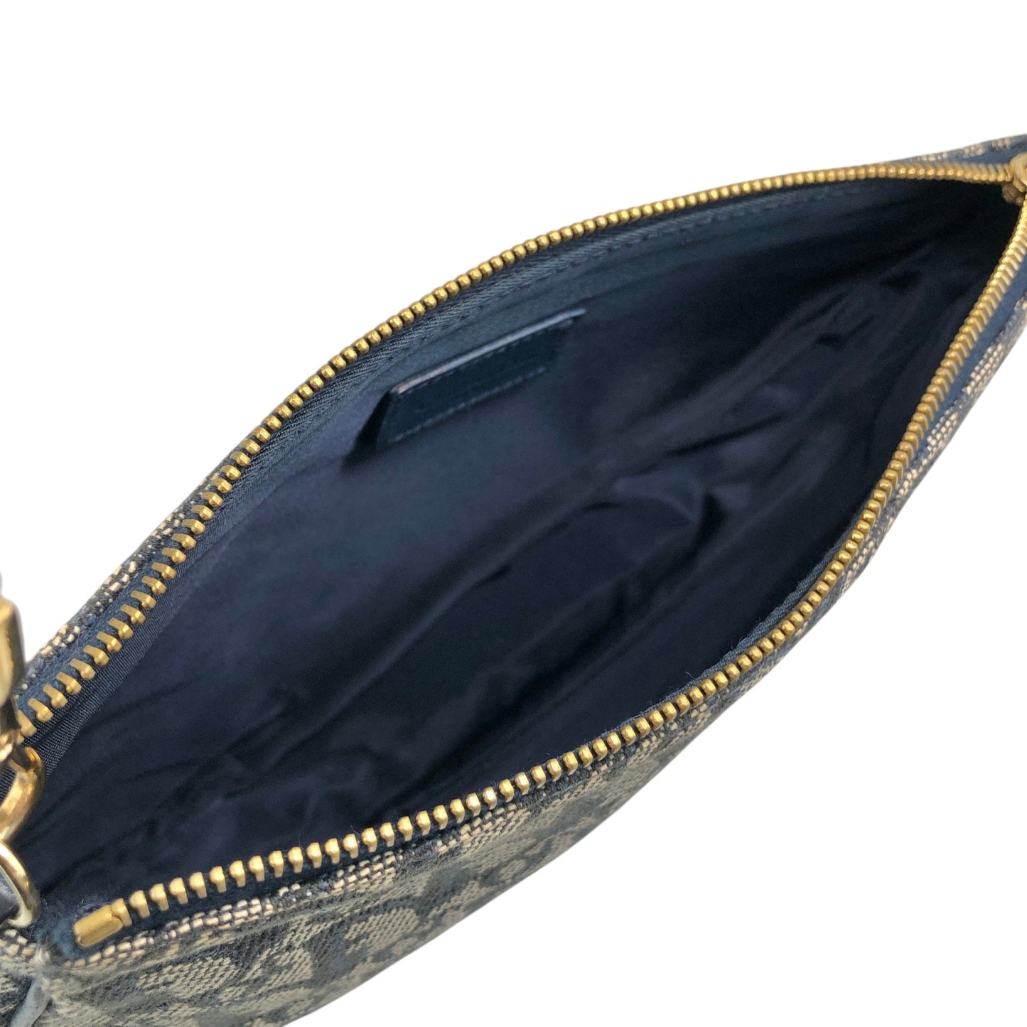 Christian Dior  Trotter Shoulder bag Navy Vintage 73m2yp