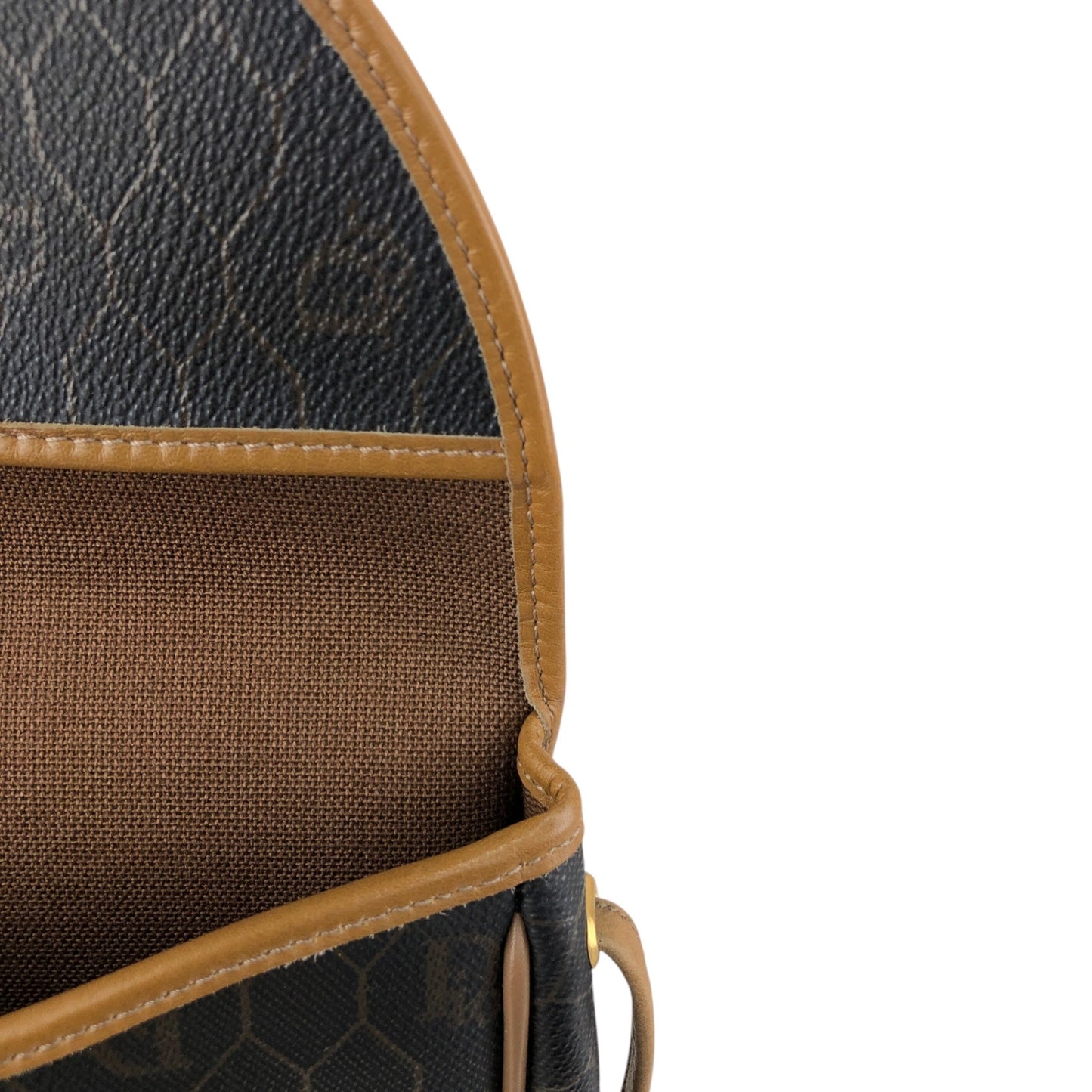 Christian Dior Honeycomb Pattern Logo Shoulder bag Black Vintage j8jdng