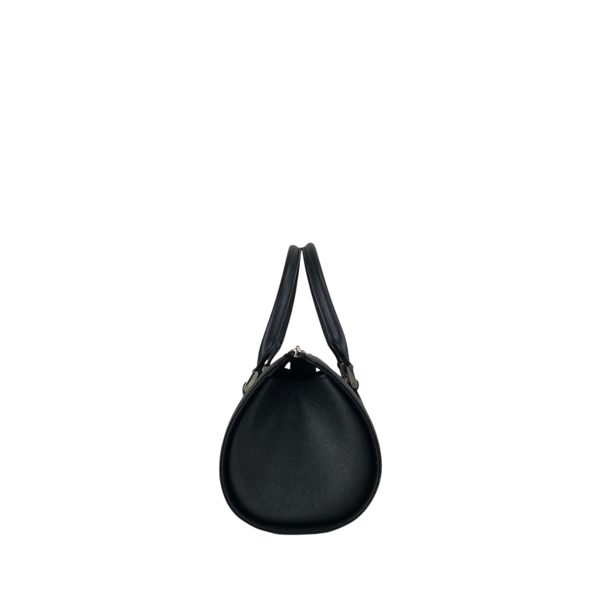 BURBERRY Logo Handbag Black Vintage 6vdsyy