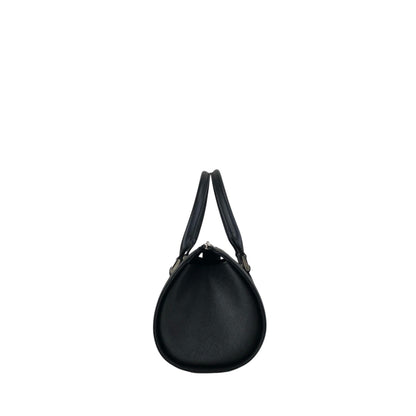 BURBERRY Logo Handbag Black Vintage 6vdsyy