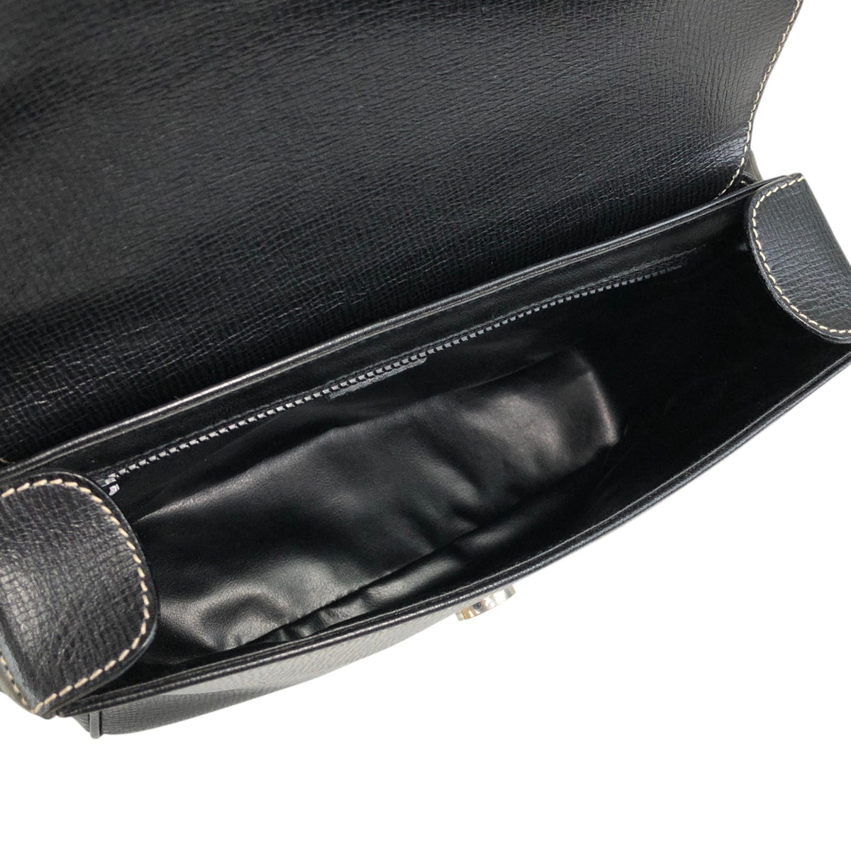 CELINE Circle Logo Shoulder bag Black Vintage e3r52b