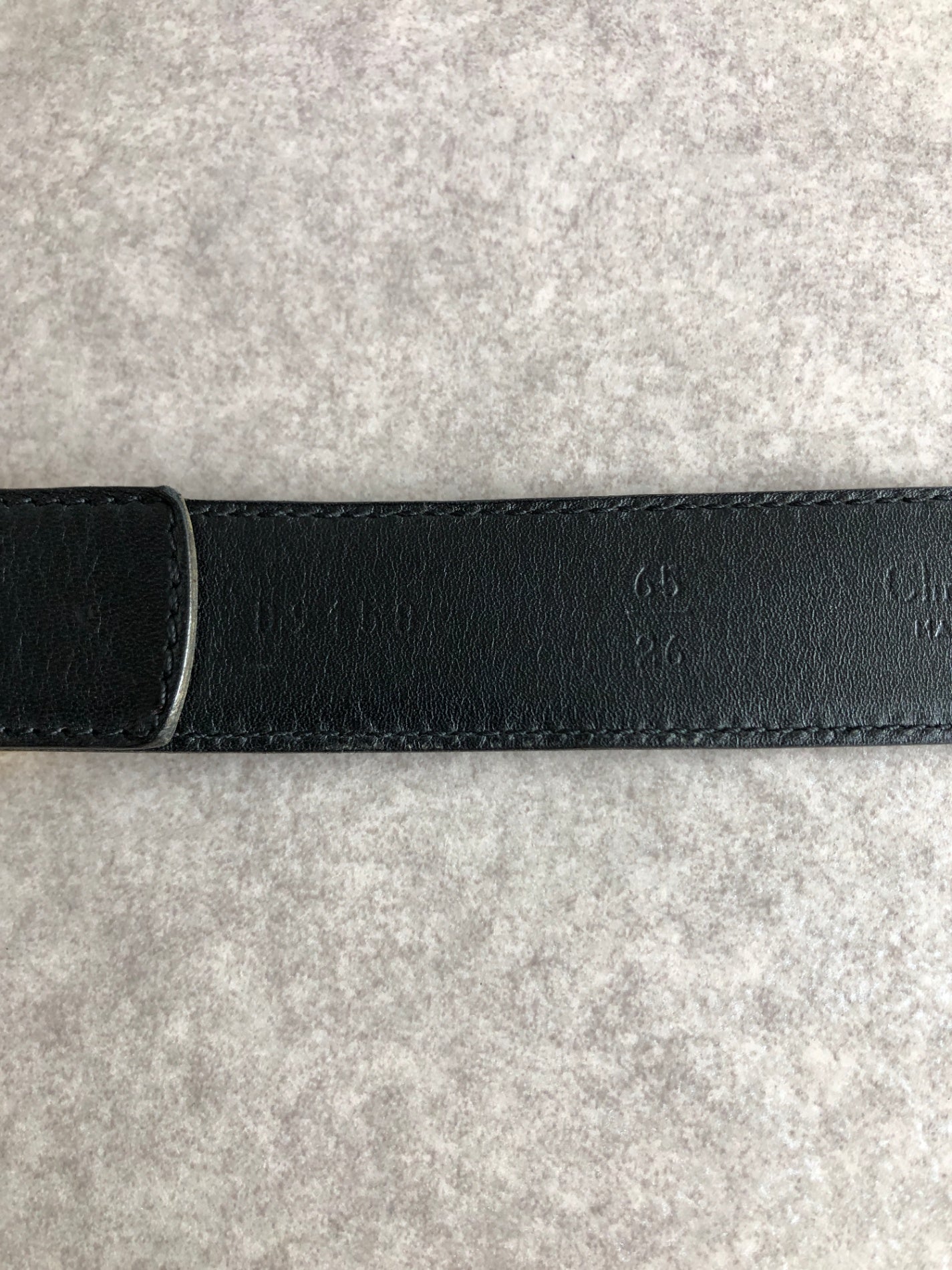 Christian Dior CD Logo Belt Black Vintage 5rtg4j