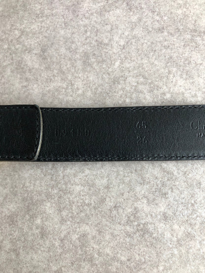 Christian Dior CD Logo Belt Black Vintage 5rtg4j
