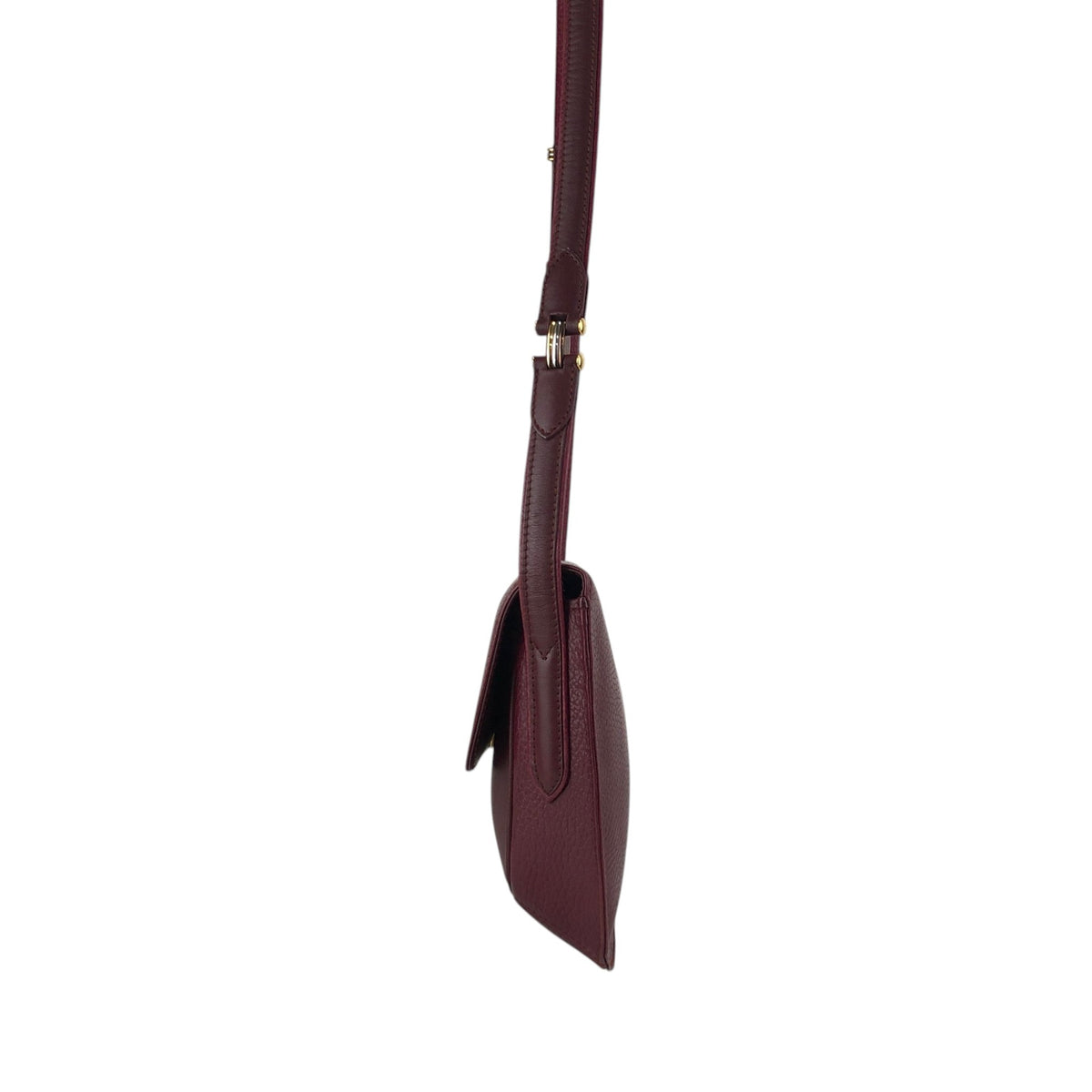 Cartier Flap Shoulder bag Bordeaux Vintage 63gc86