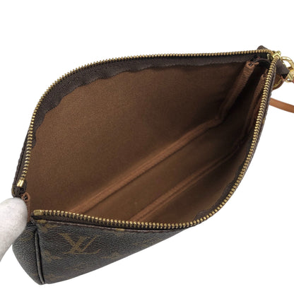 LOUIS VUITTON Monogram Small Handbag Shoulder bag Brown Vintage 523ina