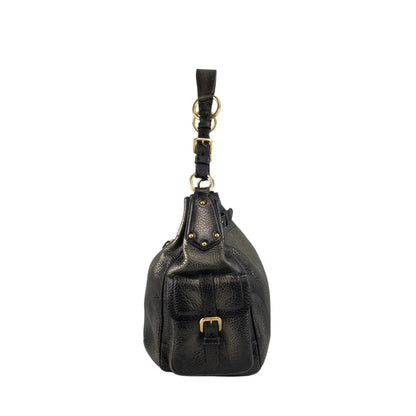 PRADA Logo Side Pocket Two-way Handbag Shoulder bag Bronze Vintage fiftw3