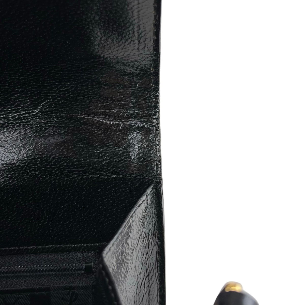 Yves Saint Laurent YSL Logo Shoulder bag Black Vintage 8mrrci