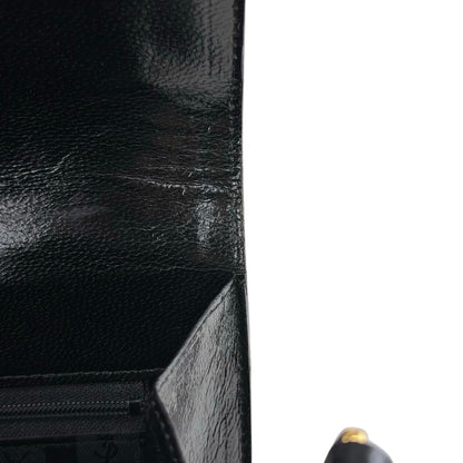 Yves Saint Laurent YSL Logo Shoulder bag Black Vintage 8mrrci