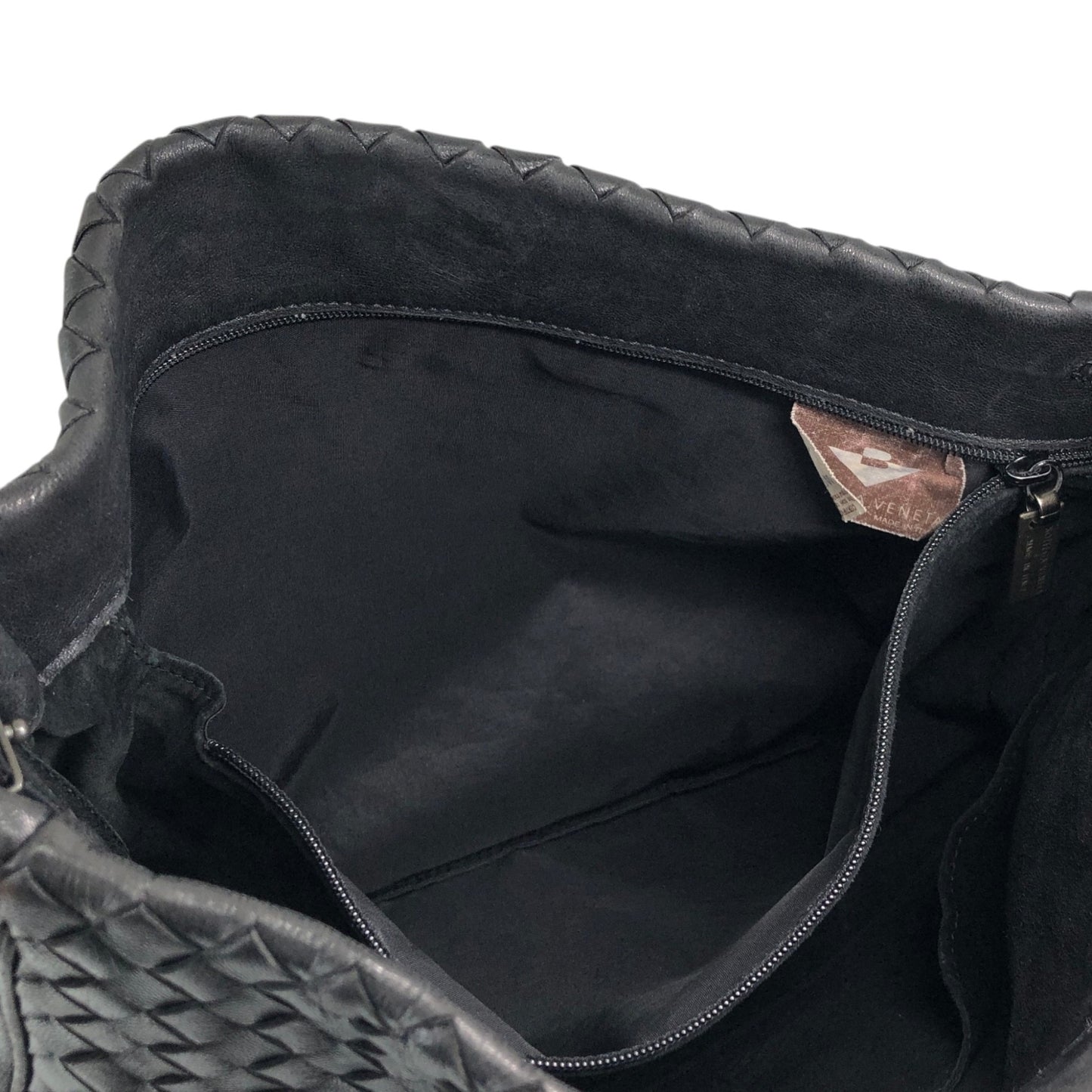 Bottega Veneta Intrecciato Shoulder bag Black Vintage e8ihib