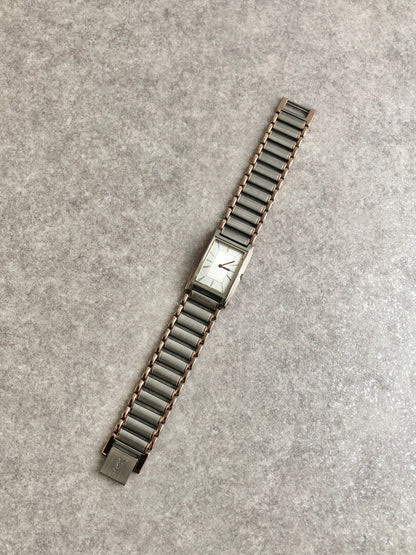 Yves Saint Laurent Quartz Watch Silver 2202-229061 Vintage 4rbv4z