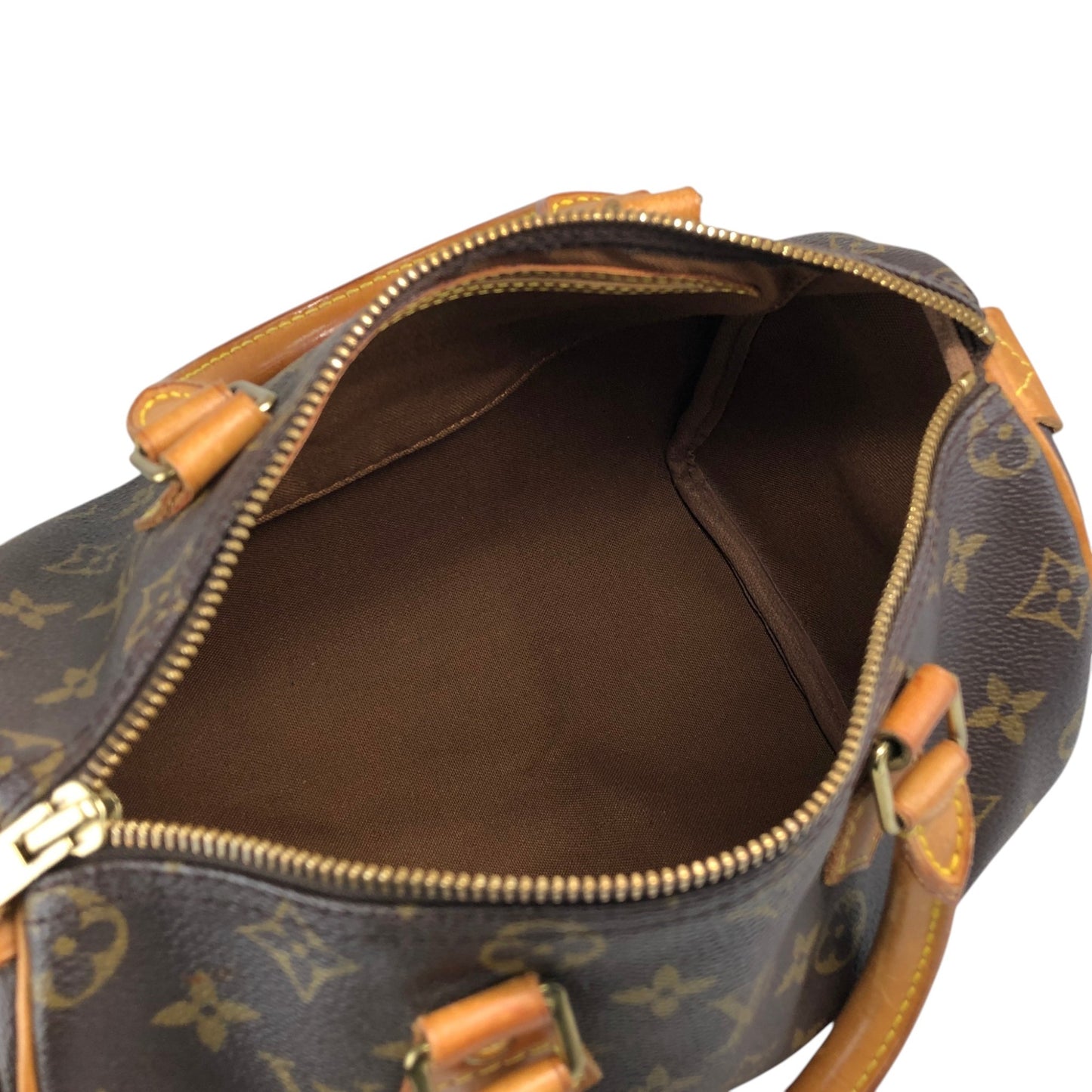 LOUIS VUITTON Monogram Small Boston bag Handbag Brown Vintage ss8v76