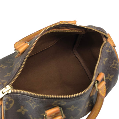 LOUIS VUITTON Monogram Small Boston bag Handbag Brown Vintage ss8v76