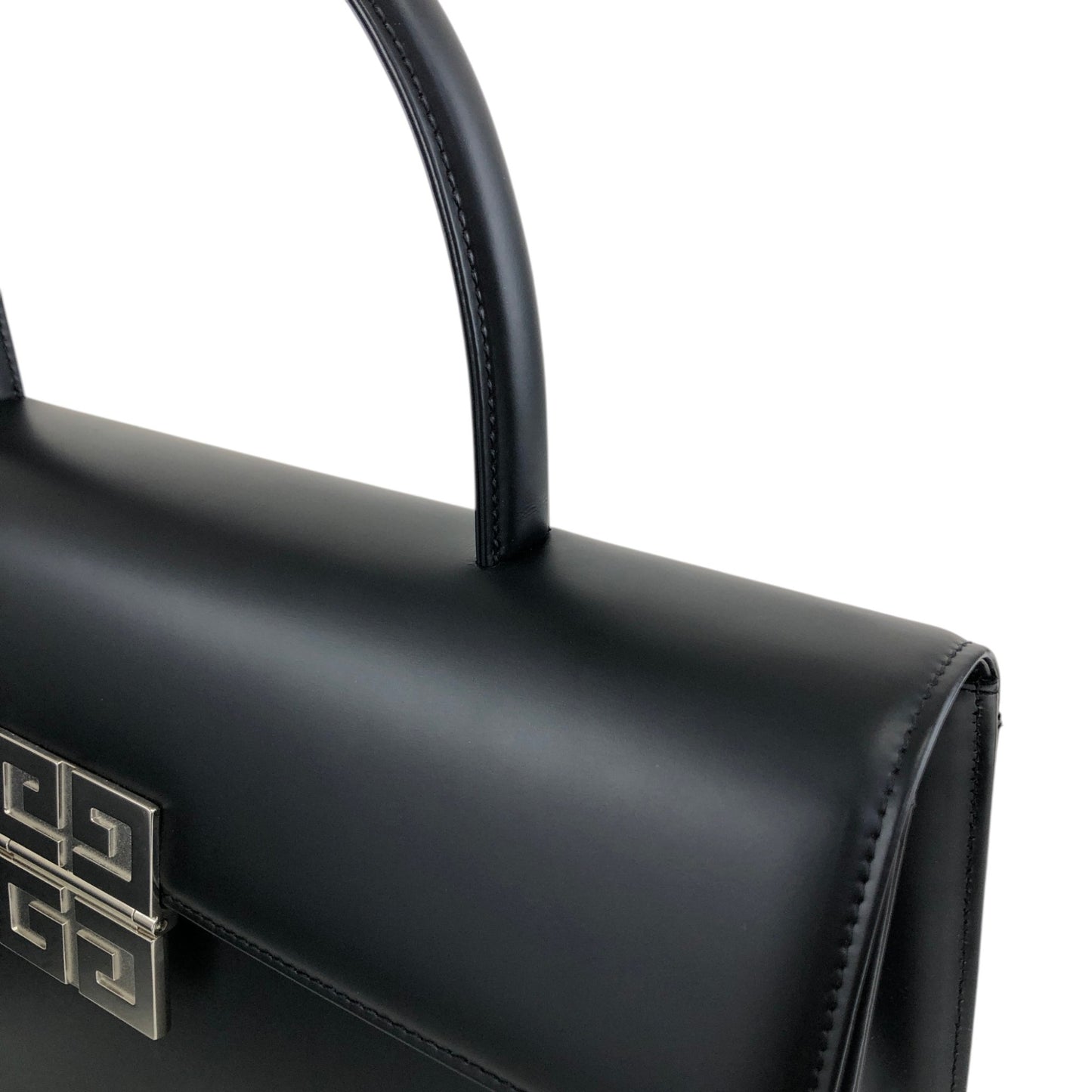 GIVENCHY Logo Two-way Handbag Shoulder bag Black Vintage 6rr85x