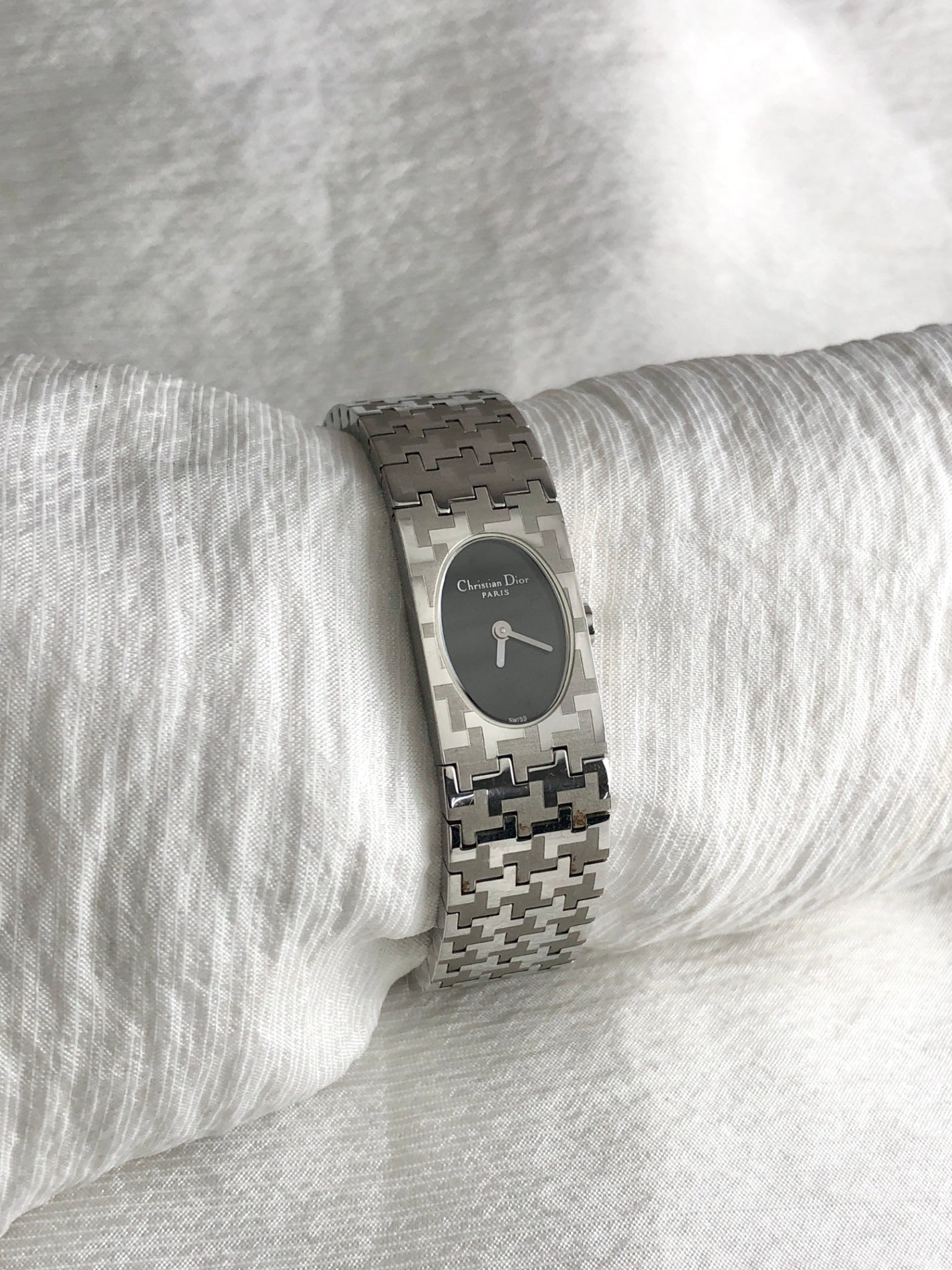 Christian Dior Quartz Watch Silver Vintage f7cub2