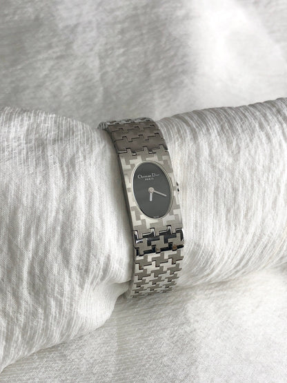 Christian Dior Quartz Watch Silver Vintage f7cub2