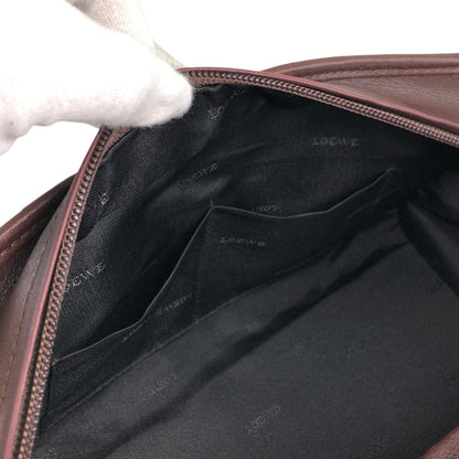 LOEWE Amazona Anagram Small Boston bag Handbag Brown Vintage mc3mx6
