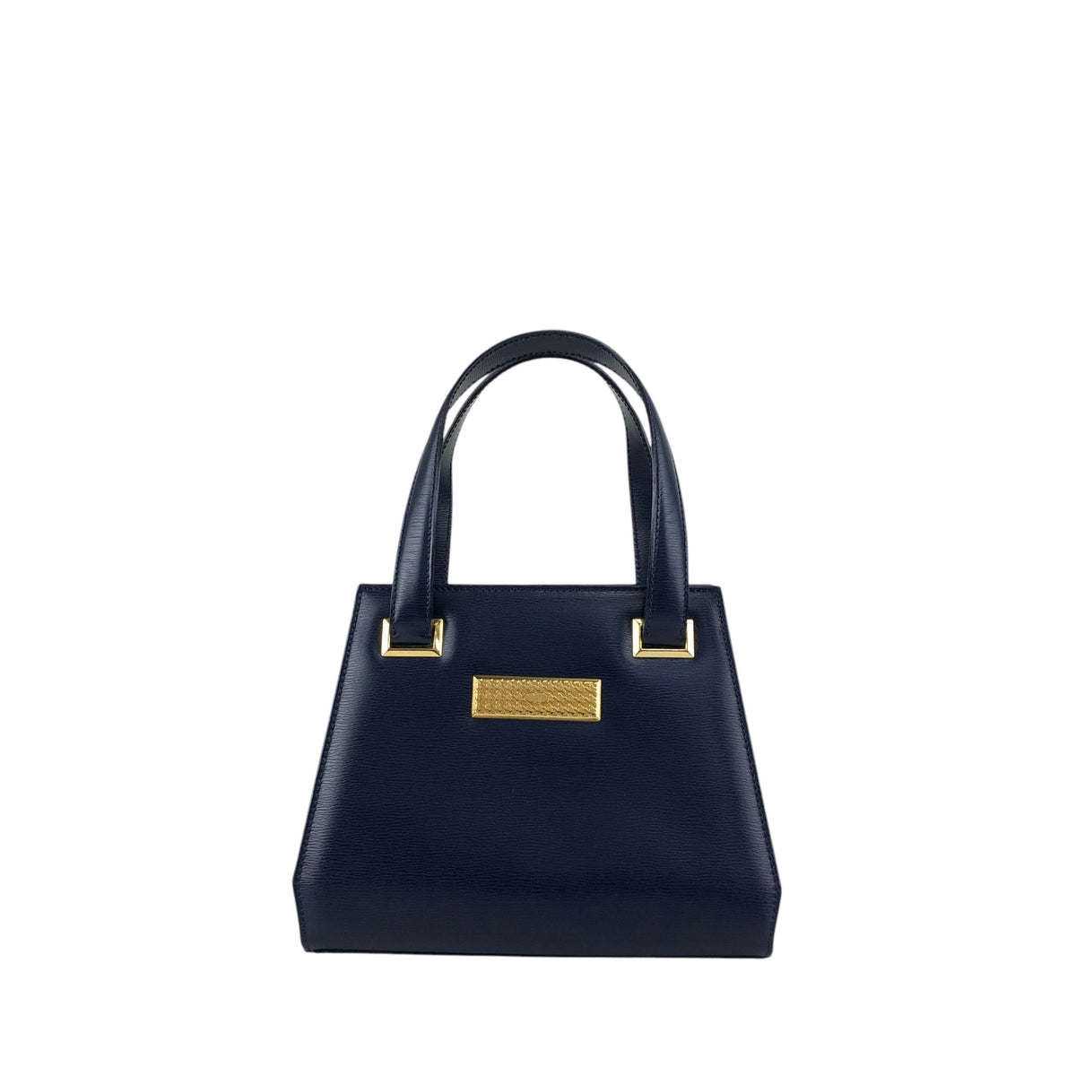 Christian Dior Logo Handbag Navy Vintage tx5uyv