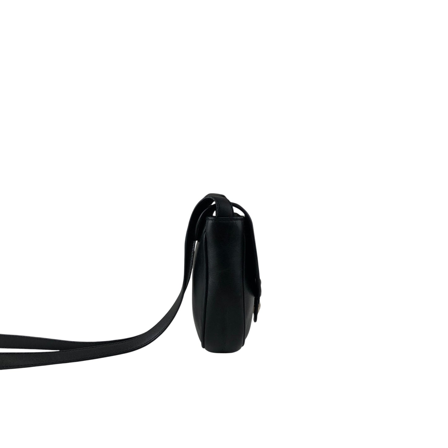 CELINE Triomphe Shoulder bag Black Vintage g3k6b3