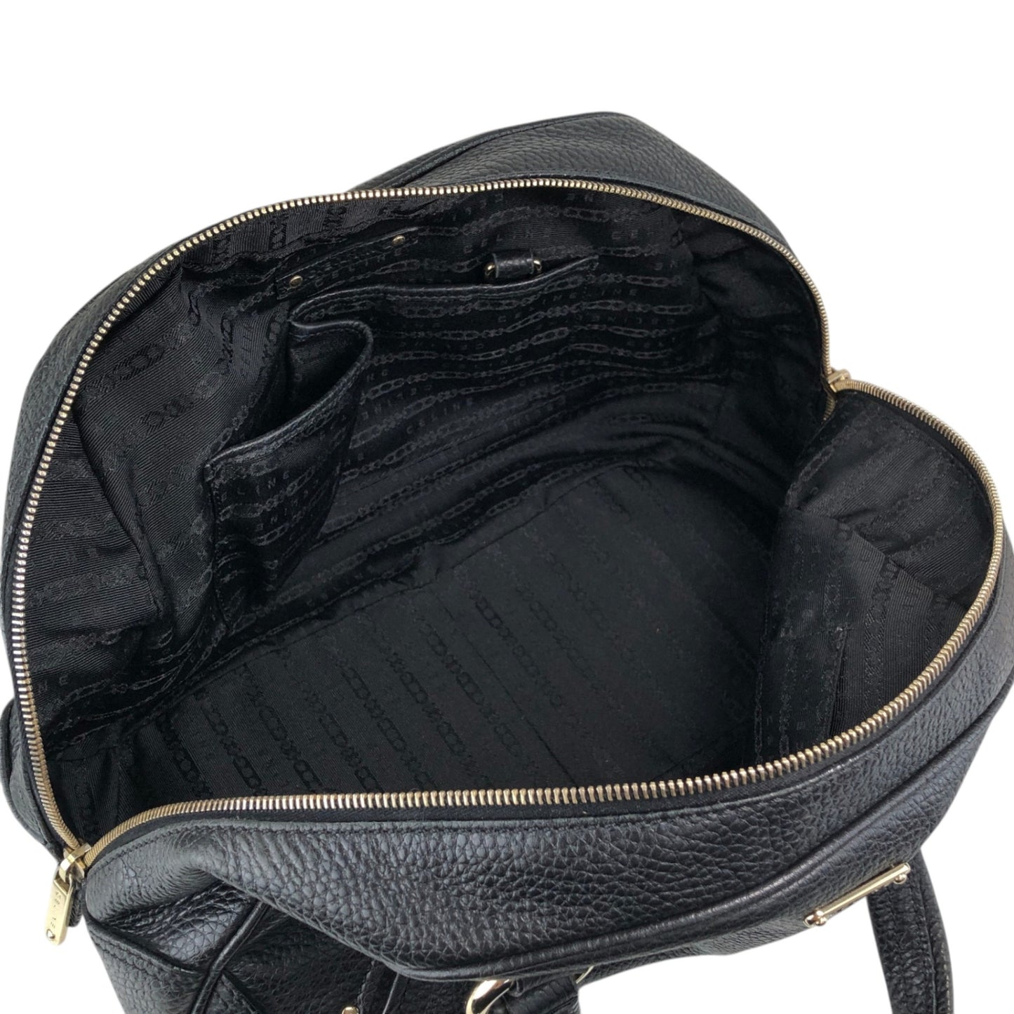 CELINE Logo Small Boston bag Handbag Black Vintage fr3ikk