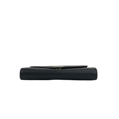 Yves Saint Laurent YSL Logo Shoulder bag Black Vintage hmype4