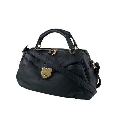 Yves Saint Laurent Two-way Handbag Shoulder bag Black Vintage wu64ez