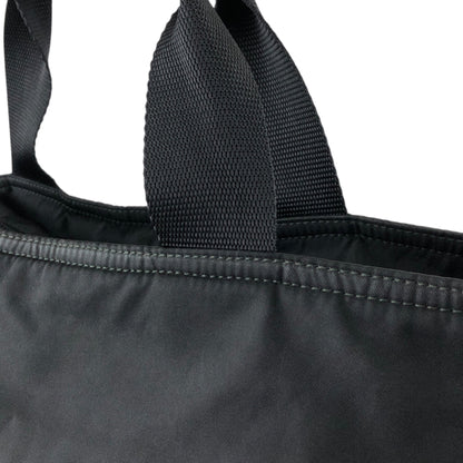 PRADA Tessuto Triangle Logo Two-way Handbag Shoulder bag Black Vintage 4s54ei