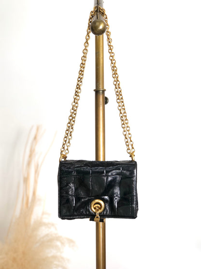Yves Saint Laurent Chain Shoulder bag Black Vintage rncjip