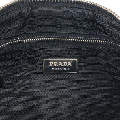 PRADA Triangle Logo   Shoulder bag Hobobag Black Vintage 4nfw5t