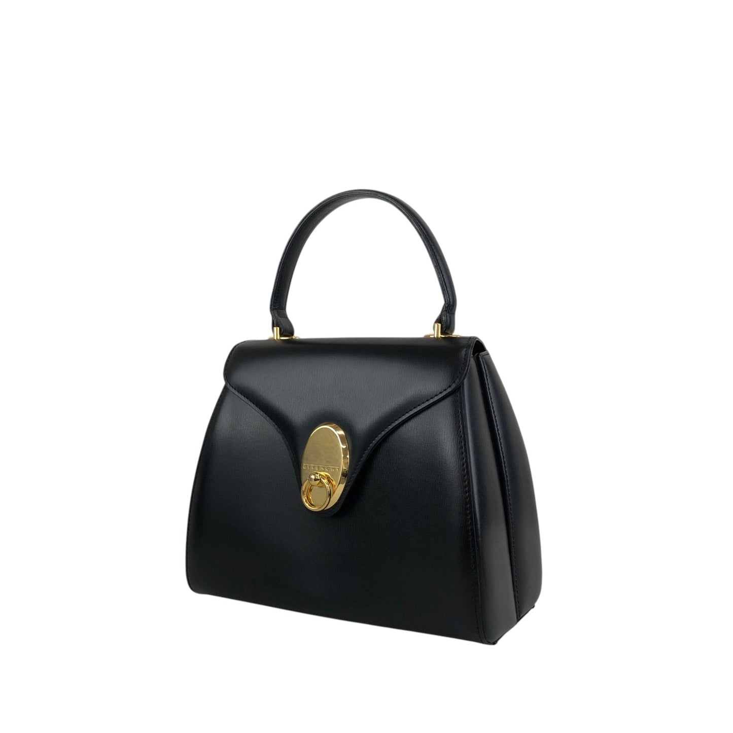 GIVENCHY Top Handle Handbag Black Vintage 8gf8y4