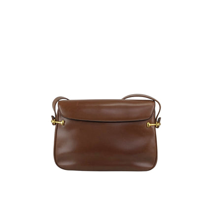 CELINE Horse Carriage Shoulder bag Brown Vintage ggiycy