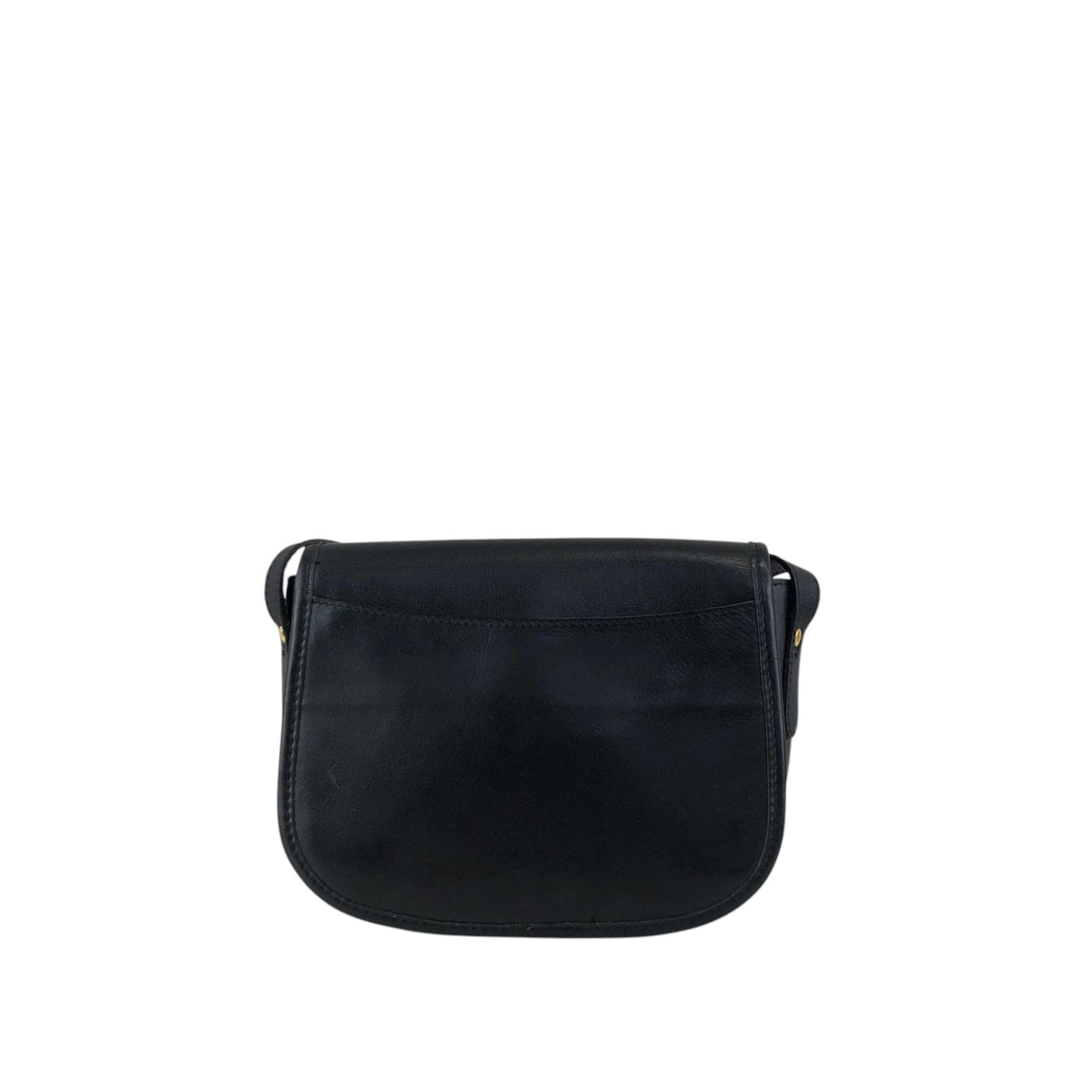 CELINE Gancini Shoulder bag Black Vintage b3ugaa