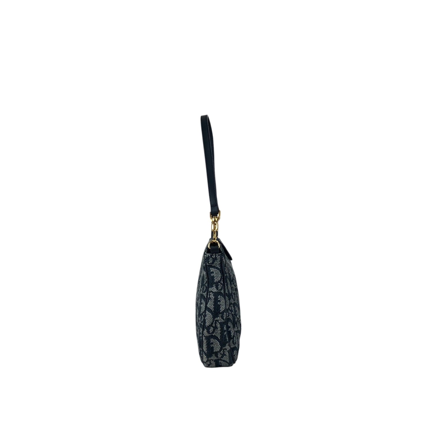 Christian Dior Trotter Handbag Shoulder bag Navy Vintage gicr78