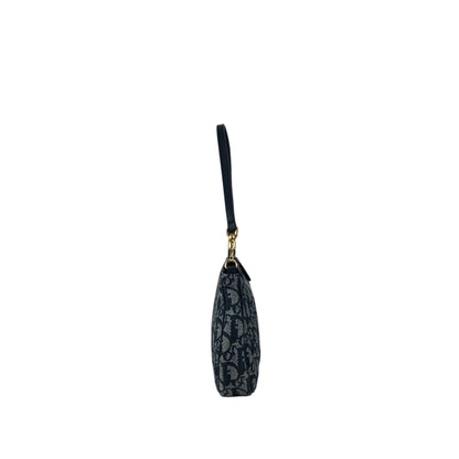 Christian Dior Trotter Handbag Shoulder bag Navy Vintage gicr78