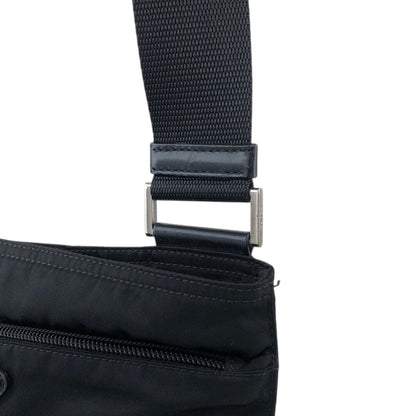 PRADA Tessuto Triangle Logo Shoulder bag Black Vintage ifhbwp