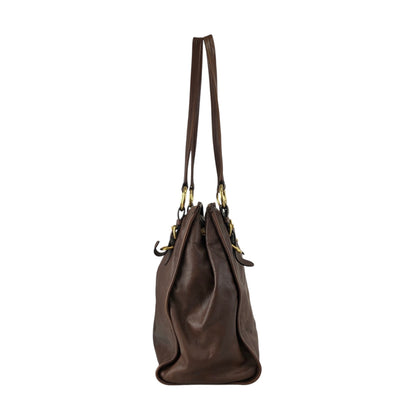 PRADA Logo Totebag Brown Vintage sznhvb