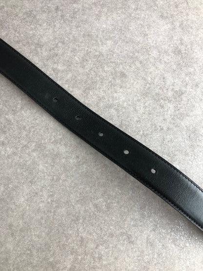 Christian Dior CD Logo Belt Black Vintage 5rtg4j
