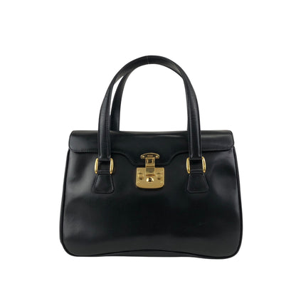 GUCCI Handbag Black Vintage as68jk