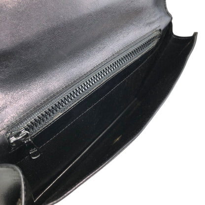 CELINE Blason Shoulder bag Black Vintage 3awaev