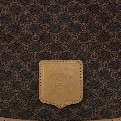CELINE Macadam Blason Shoulder bag Brown Vintage rtiv5k