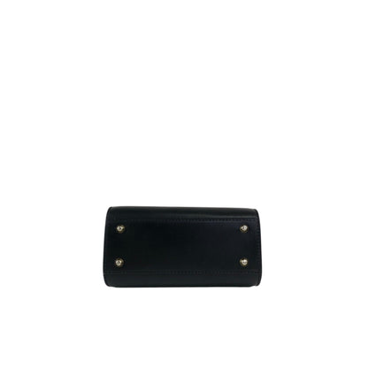 Christian Dior Metal Clasp Minibag Two-way Handbag Shoulder bag Black Vintage hrxzwn